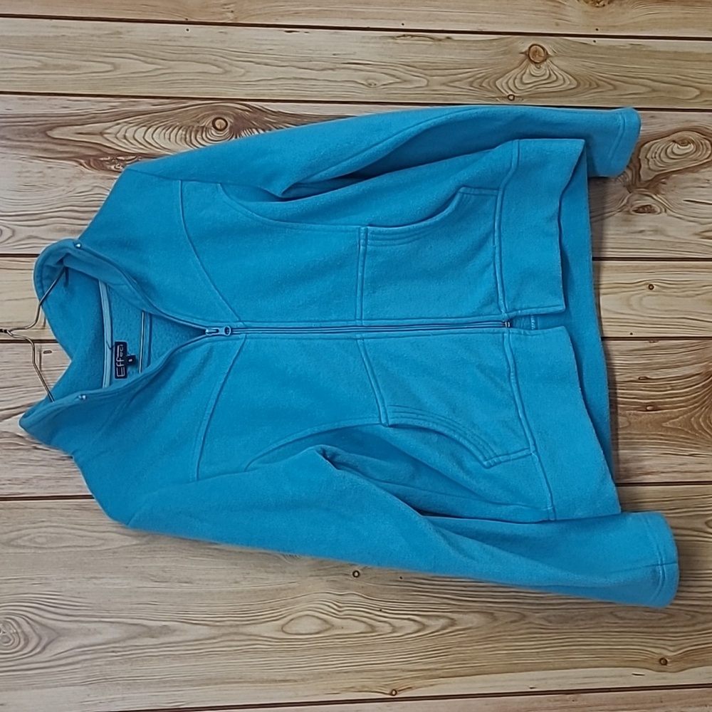 Soft Effect Women’s Zip up Fleece Sweater (size S)